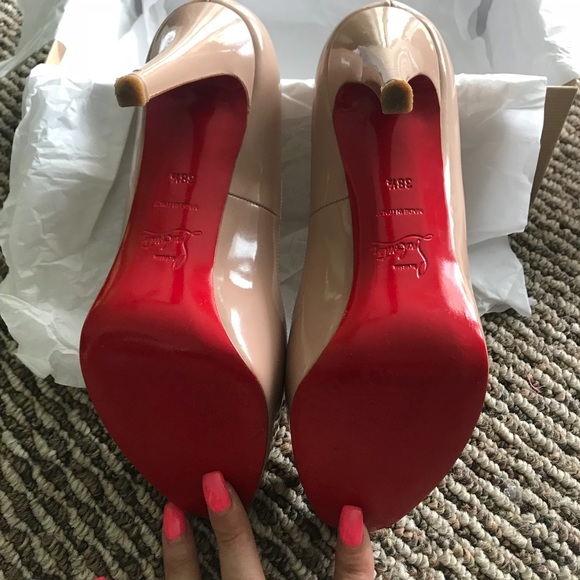 ❌Sold❌ Christian Louboutin Prive 100 Patent - Picture 5 of 8